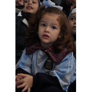 Festejos por el Día de la Bandera con los niños de Jardín